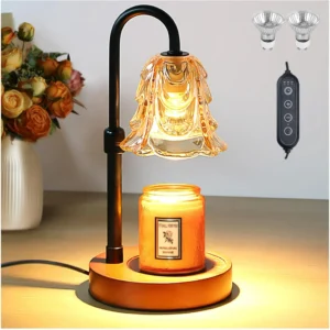 NOYAFA Candle Warmer Lamp, Dimmable Adjustable Height Lamp with Timer