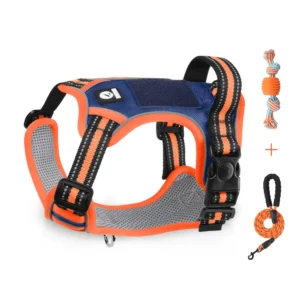 NOYAFA Dog Harness Set with No Pull Dog Harness and Dog Leash & Dog Toy